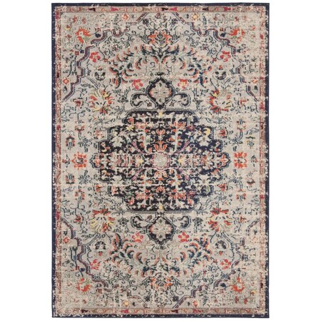 Safavieh 5 ft. 3 in. x 7 ft. 6 in. Madison 400 Power-Loomed Rectangle Rug Beige & Black MAD447B-5